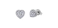 14K White Gold 0.33cttw Diamond Earrings