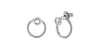 10K White Gold 0.13cttw Diamond Earrings