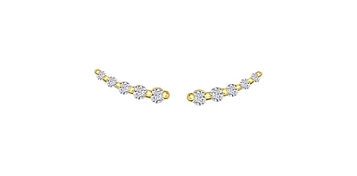 10K Yellow Gold 0.25 cttw Diamond Stud Earrings