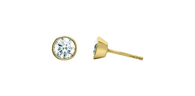 10K Yellow Gold 1.00cttw Lab Grown Diamond Earrings