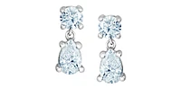 10K White Gold 0.76cttw Lab Grown Diamond Earrings