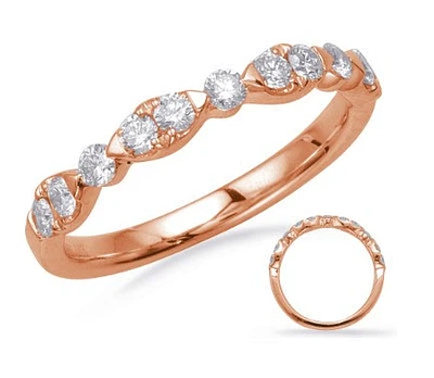 14K Rose Gold 0.45 cttw Diamond Ring