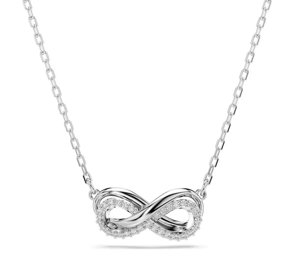 Swarovski - Hyperbola pendant, Pavé, Infinity, White, Rhodium plated - 5687265