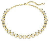 Swarovski -Imber necklace, Round cut, White, Gold-tone plated - 5682585