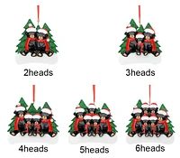 Personalized Bear Family Christmas Tree Ornament - 2 People