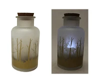 Tree Designed Bottle with Spinning Deer