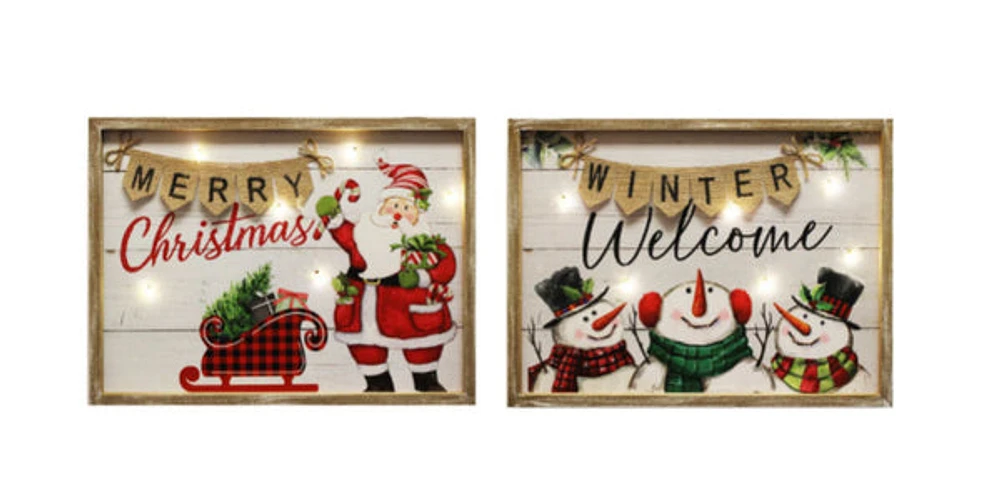LED Christmas Wall Art - Sold Separately