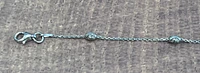 925 Sterling Silver 3.0mm Ball Link Bracelet  -  7.25 Inches