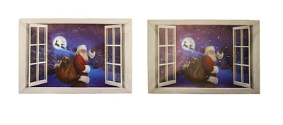 LED Santa Light Up Canvas