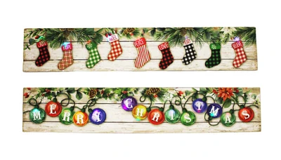 LED MDF 2 Piece Christmas  Decor - Sold Separately