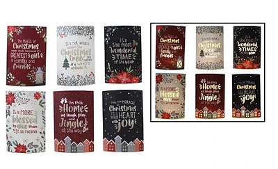LED Paper Christmas Signs - Sold Separately