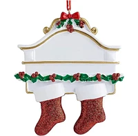 Personalized Stocking Christmas Tree Ornament - 2 People