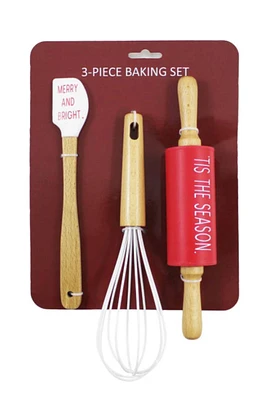 3 Piece Baking Christmas Set