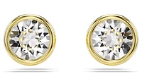 Swarovski - Imber stud earrings, Round cut, White, Gold-tone plated - 5681552/5689660 (SS)