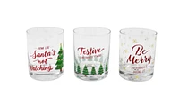 3 Piece 12oz Low Ball Glass