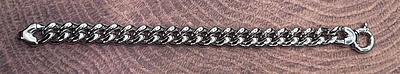 925 Sterling Silver 12.0mm Curb Bracelet  -  8 Inches
