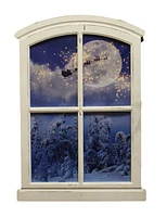 LED Santa's Sleigh Light Up Canvas
