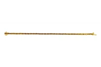 Sterling Silver with 14K Gold Plate Lab Created Citrine  Bracelet - November Birthstone