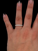 14K White Gold cttw Diamond Band- Size 6