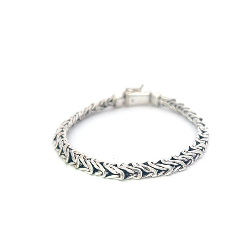 925 Silver 5.25mm King's Link Bracelet - 8.5 Inches