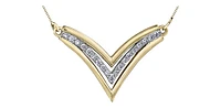 10K Yellow Gold 0.14 cttw Diamond Necklace