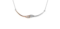 10K White & Rose Gold cttw Diamond Necklace