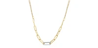 10K Yellow Gold 0.82 cttw Diamond Necklace - 18"