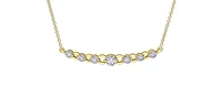 10K Yellow & White Gold 0.18 cttw Diamond Necklace