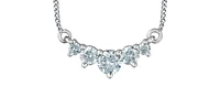 10K White Gold 0.33cttw Lab Grown Diamond Necklace - 18 Inches