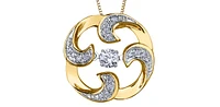 10K Yellow Gold 0.15 cttw Diamond Necklace