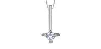 10K White Gold cttw Diamond Pendant