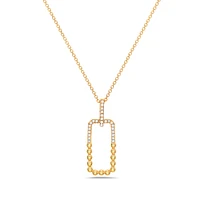 14K Yellow Gold 0.08 cttw Diamond Pendant