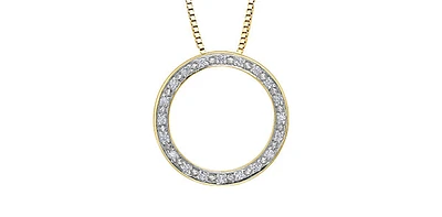 10K Yellow Gold 0.10cttw Diamond Pendant