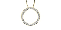 10K Yellow Gold 0.10cttw Diamond Pendant
