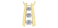 10K Yellow Gold 0.30 cttw Pulse Diamond Necklace