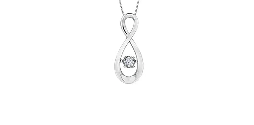 10K Gold cttw Diamond Pulse Pendant