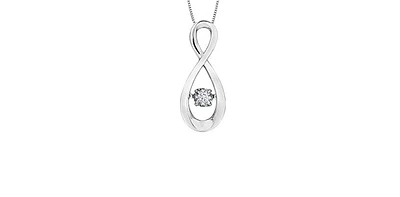 10K Gold cttw Diamond Pulse Pendant