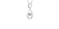 10K Gold cttw Diamond Pulse Pendant