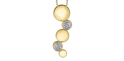 10K Yellow Gold cttw Diamond Necklace