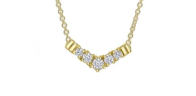10K Yellow Gold cttw Canadian Diamond Necklace