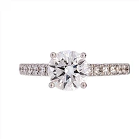 18K White Gold 1.40cttw Lab Grown Diamond Solitaire Engagement Ring