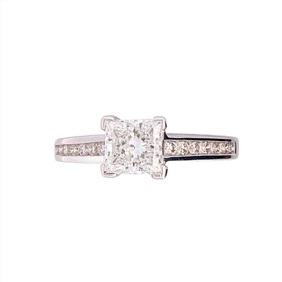 18K White Gold 1.47cttw Lab Grown Diamond Engagement Ring