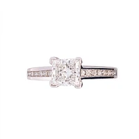 18K White Gold 1.47cttw Lab Grown Diamond Engagement Ring