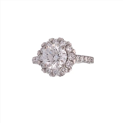 18K White Gold 2.40cttw Lab Grown Diamond Engagement Ring