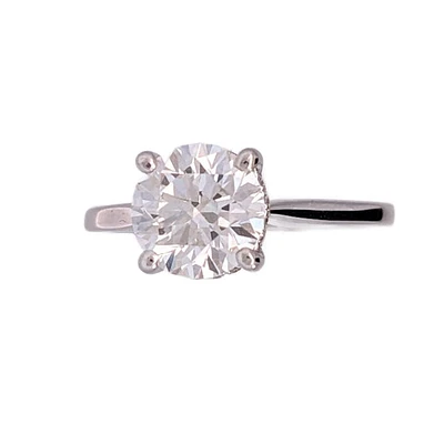 18K White Gold 1.89cttw Lab Grown Diamond Solitaire Engagement Ring