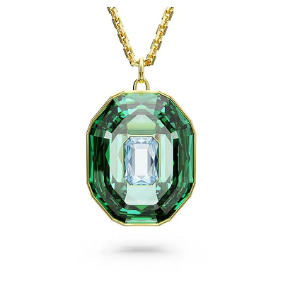 Swarovski Chroma pendant Mixed cuts, Large, Multicoloured, Gold-tone plated - 5651293- Discontinued