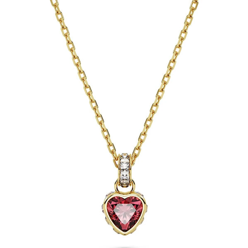 Swarovski Chroma Pendant, Heart, Red, Gold-tone Plated - 5648750