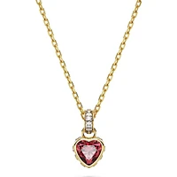 Swarovski Chroma Pendant, Heart, Red, Gold-tone Plated - 5648750
