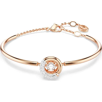 Swarovski - Dextera bangle, Round cut, White, Rose gold-tone plated - 5692259