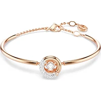 Swarovski - Dextera bangle, Round cut, White, Rose gold-tone plated - 5692259